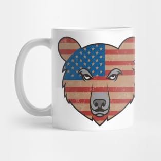 Vintage american grizzly bear Mug